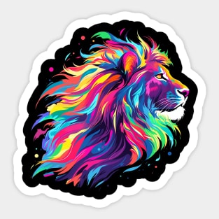 colorful lion Sticker